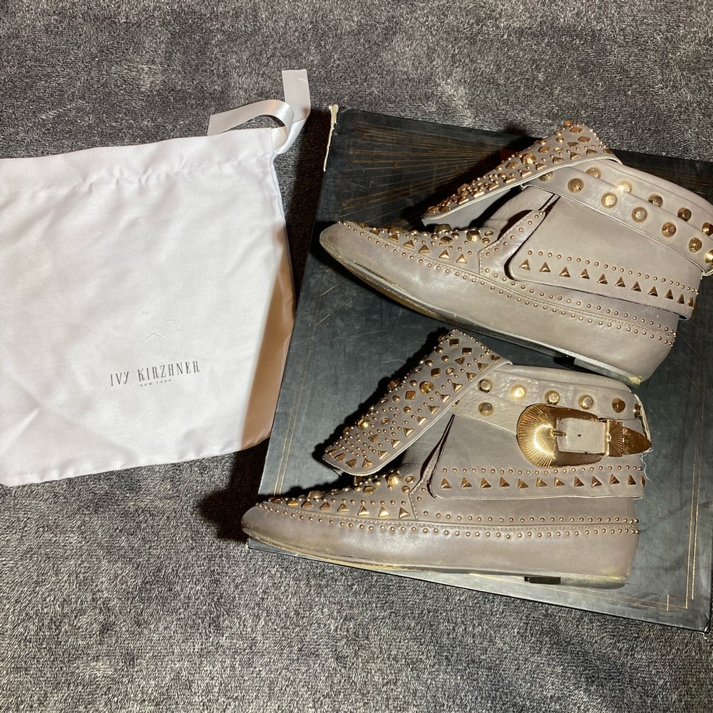 Rare Ivy Kirzhner Asphalt Butter Napa Shoes With Box &‎ Dust Bag ( 7 )